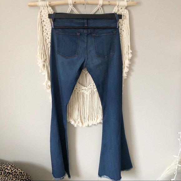 Free People Super Flare Raw Hem Flare Jeans - Picture 4 of 8